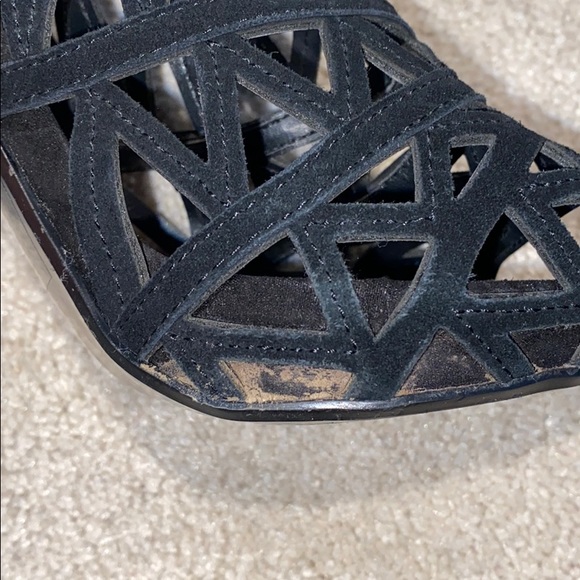 Steve Madden Suede Design Heels - Picture 7 of 8